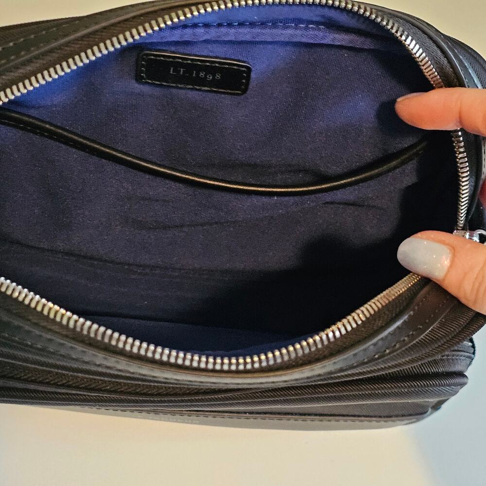 Le Tanneur Gaspard Black Small Crossbody Bag Nylon - Picture 3 of 8